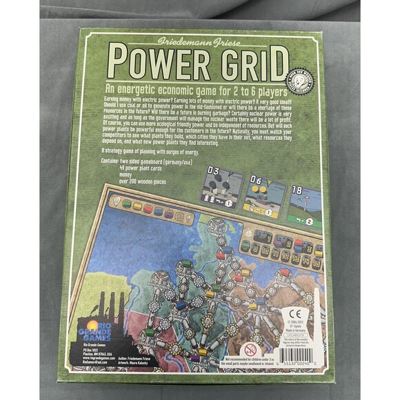 Power Grid Board Game Rio Grande Expansions France Italy Russia Japan UK Lot - Picture 2 of 15